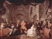 William Hogarth Painting of John Gays oil